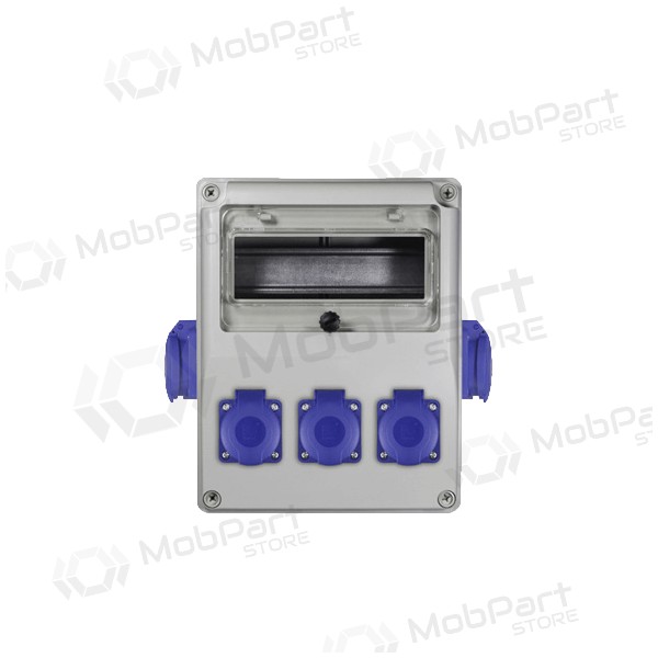 Pawbol B.1812-S skydaskanssa kištukiniais lizdais (8mod., 16A 230V)