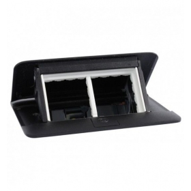 Įleidžiama modulinė dėžutė 4 mod. Legrand 654002 (musta, metalinė)