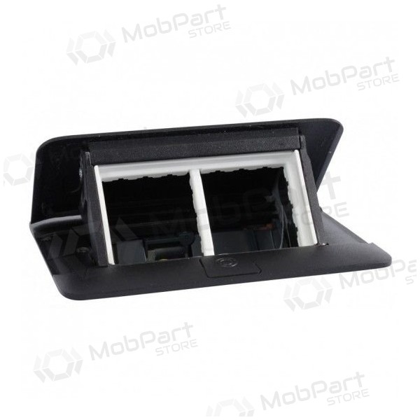 Įleidžiama modulinė dėžutė 4 mod. Legrand 654002 (musta, metalinė)