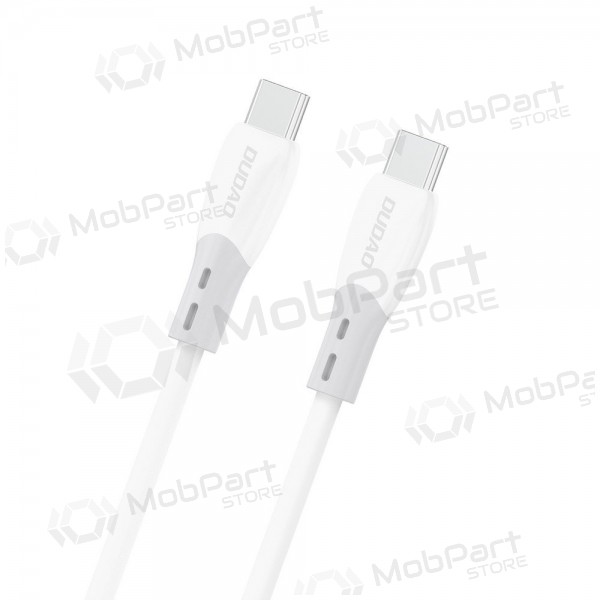 USB-C-kaapeli Dudao L25SC USB-C–USB-C 2 m 60 W valkoinen