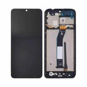 Ekranas Xiaomi Redmi A3 su lietimui jautriu stikliuku ja rėmeliu Black alkuperäinen (service pack)