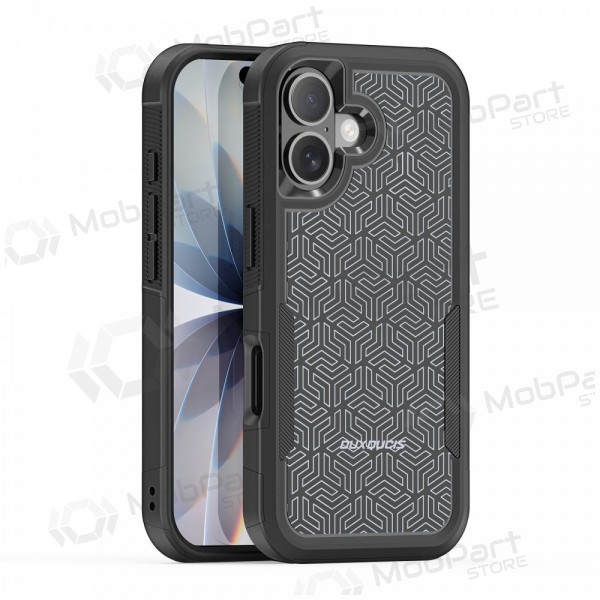Apple iPhone 17 kotelo Dux Ducis Shld musta (Triangle Pattern)