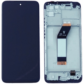 Xiaomi Redmi 10 2022 näyttö (musta) (kehyksellä) (service pack) (alkuperäinen)