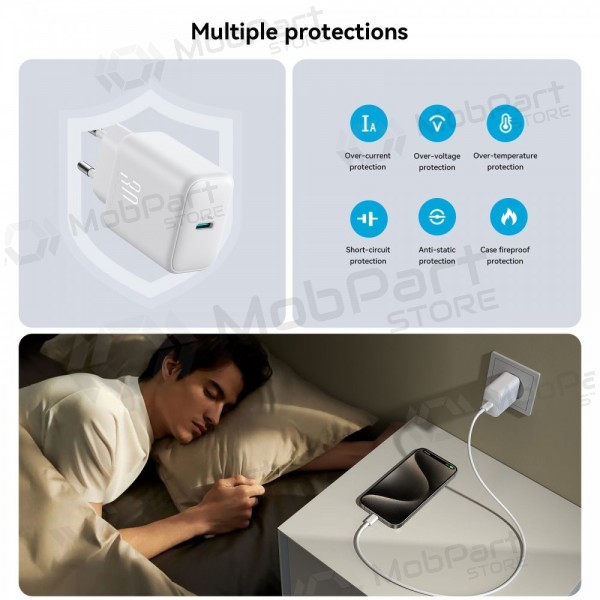 Laturi Joyroom JR-TCF24 USB-C PD30W valkoinen