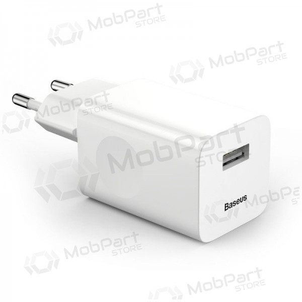Puhelimen laturi Baseus CCALL-BX02 24 W USB-A valkoinen