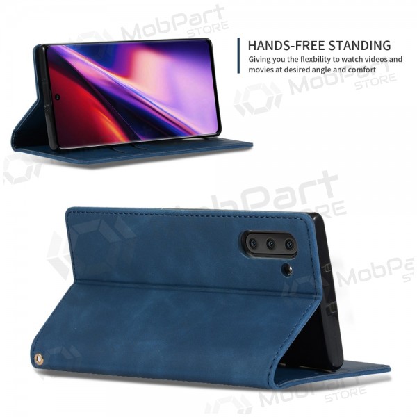 Samsung Galaxy A27 kotelo - Business Style - tummansininen