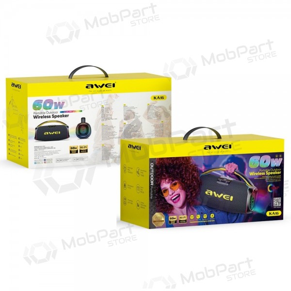 Bluetooth kannettava kaiutin Awei KA16 60W musta