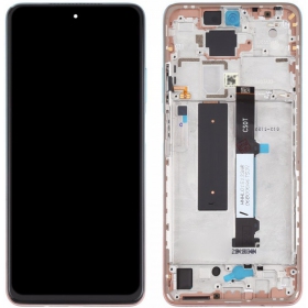 Xiaomi Mi 10T Lite 5G näyttö (pinkki) (kehyksellä) (service pack) (alkuperäinen)
