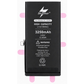 Akumuliatorius "Di-Power" (lisääntynyt kapasiteetti) tarkoitettu  iPhone 12/12 Pro 3250mAh