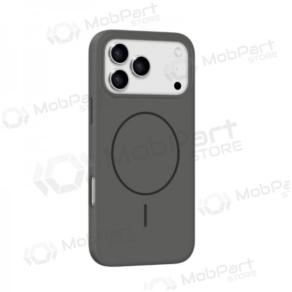 Apple iPhone 17 Pro, 18 Pro kotelo - X-Level Fluid Skin MagSafe (musta)