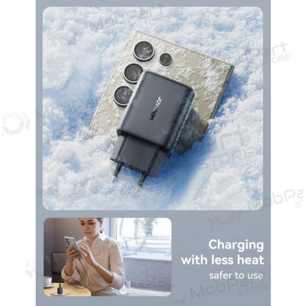 Laturi Joyroom JR-TCF23 USB-C 25W + USB-C to USB-C cable 1.0m musta