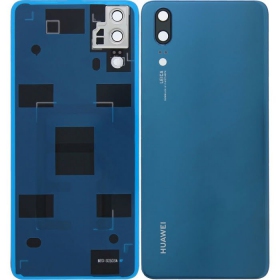 Huawei P20 takaakkukansi (sininen) (käytetty grade B, alkuperäinen)