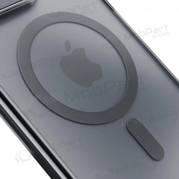 Apple iPhone 17 Pro, 18 Pro kotelo - 3mk Frosty MagCase (musta)