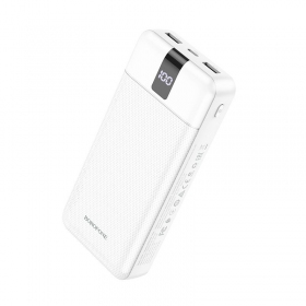 Ulkoinen paristo Power Bank Borofone BJ20A 5 Output 3 Input 20000mAh valkoinen