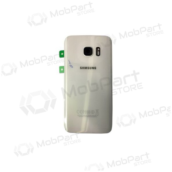 Samsung G935F Galaxy S7 Edge takaakkukansi (valkoinen) (käytetty grade B, alkuperäinen)