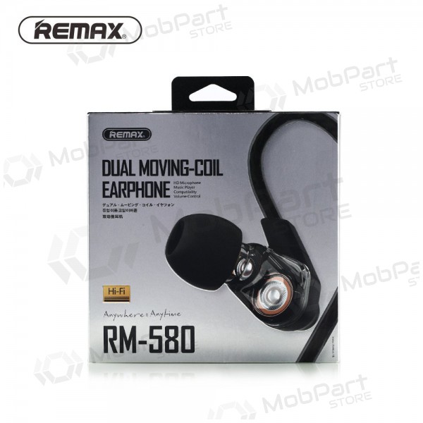 Handsfree Remax RM-580 3,5mm (musta)