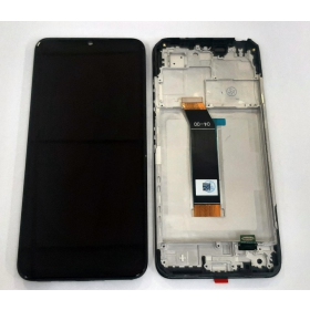 Xiaomi Poco M4 5G / Poco M5 4G näyttö (musta) (kehyksellä) (service pack) (alkuperäinen)