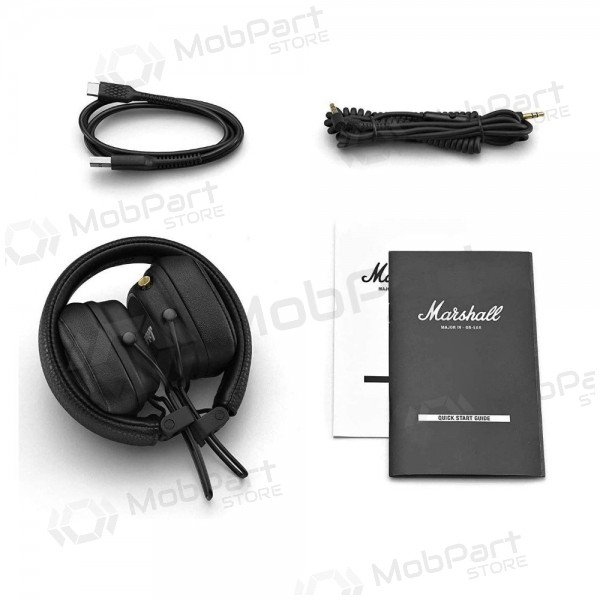 Langatons ausinės Marshall Major IV On-Ear Bluetooth juodos