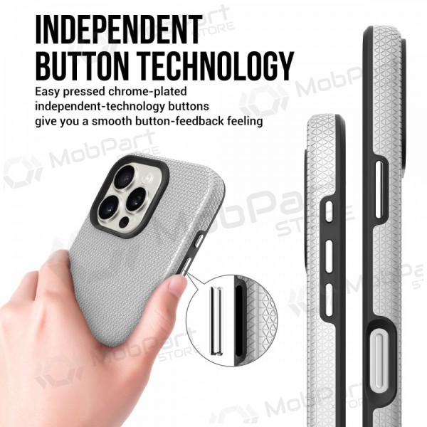 Suojakuori Perfectionists Triangle Mag Case Apple iPhone 11 hopea Suojakuori Perfectionists Triangle Mag Case Apple iPhone 11 hopea