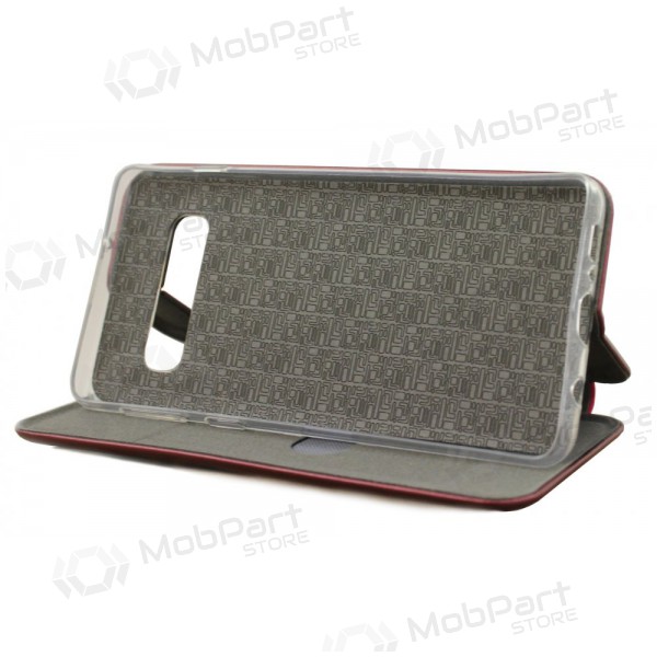 Apple iPhone XS Max kotelo - Book Elegance (burgundi)