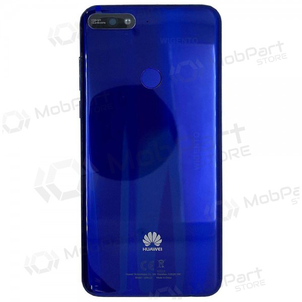 Huawei Y7 2018 takaakkukansi (sininen) (käytetty grade A, alkuperäinen)