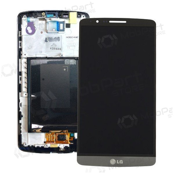 LG D855 Optimus G3 näyttö (musta) (kehyksellä) (käytetty grade B, alkuperäinen)
