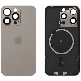 Apple iPhone 15 Pro Max takakansi (harmaa) (Premium)