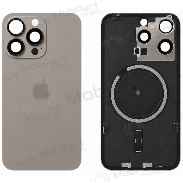 Apple iPhone 15 Pro Max takakansi (harmaa) (Premium)