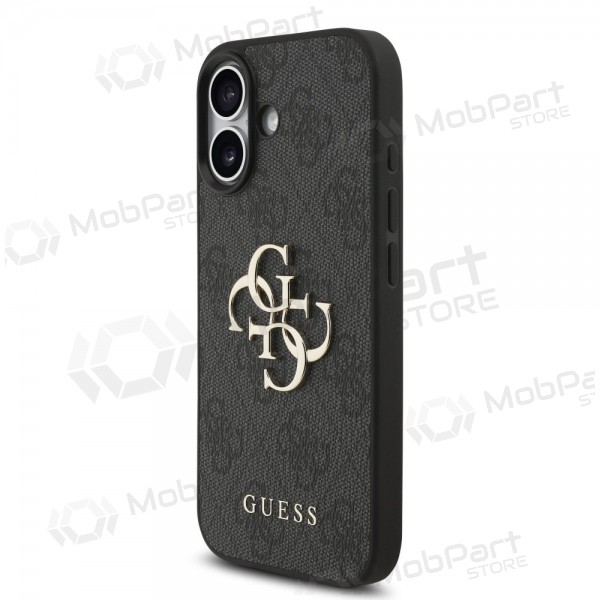 Apple iPhone 17 kotelo - Guess PU 4G Metal Logo Strap (musta)