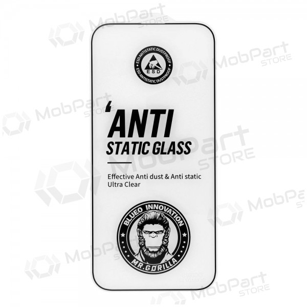 LCD apsauginis stikliukas 5D Mr. Monkey Glass (Strong HD) Apple iPhone 12 Pro Max musta