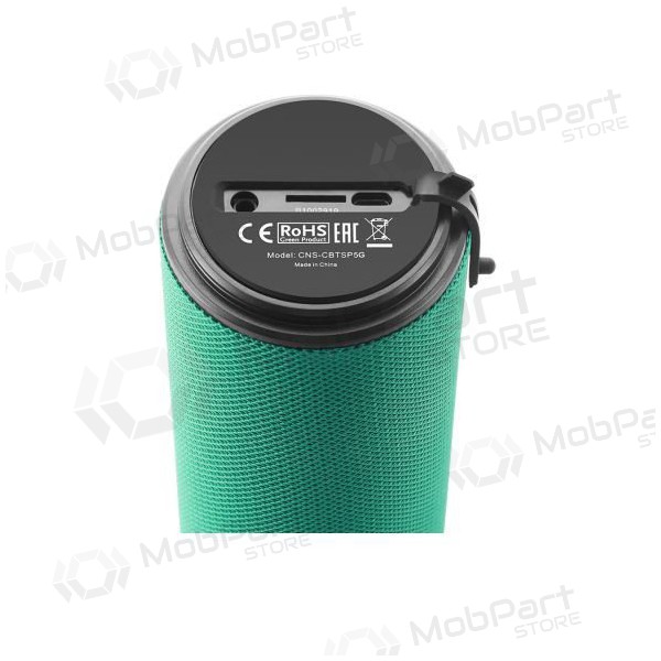 Bluetooth kannettava yläkaiutin CANYON CNS-CBTSP5 (MicroSD, AUX, BT V5.0, 1200mAh) (vihreä)