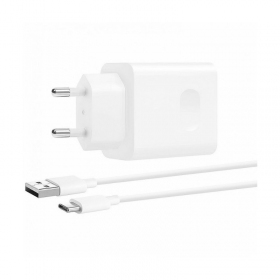 Laturi alkuperäinen Huawei CP404B SuperCharge 22.5W + kaapeli Type-C 1m pakkauksessa valkoinen