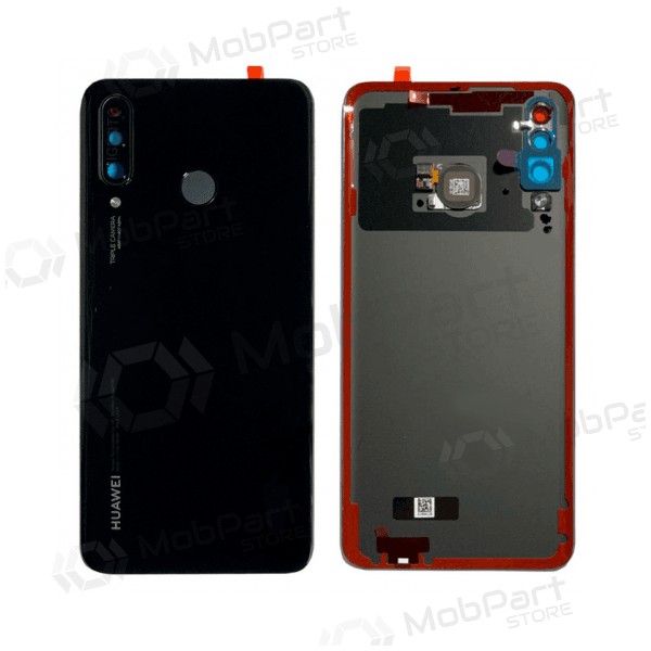 Huawei P30 Lite / P30 Lite New Edition 2020 48MP takaakkukansi musta (Midnight Black) (käytetty grade A, alkuperäinen)