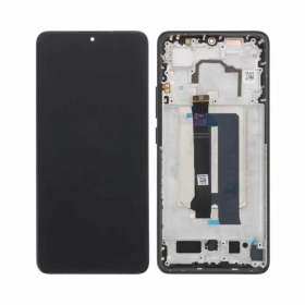 Ekranas Xiaomi Poco X6 Pro 5G su lietimui jautriu stikliuku ja rėmeliu Black alkuperäinen (service pack)