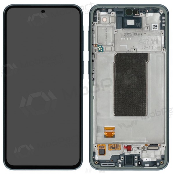Samsung Galaxy A37 5G näyttö (harmaavihreä) (kehyksellä) (alkuperäinen)