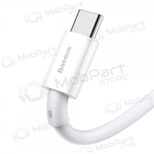 USB kaapeli Baseus Superior iš USB į Type-C 66W 2.0m valkoinen CATYS-A02
