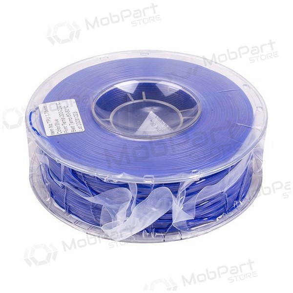 3D spausdinimo plastikas TPU, 1.75mm, 1kg, sininen 3D spausdinimo plastikas TPU, 1.75mm, 1kg, sininen