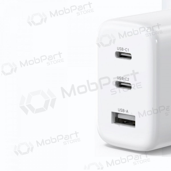 Laturi buitinis Ugreen CD275 2xUSB-C/USB-A 65W valkoinen