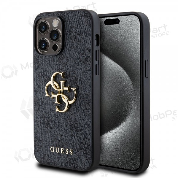 Apple iPhone 14 Pro Max kotelo -Guess PU 4G Metal Logo- (harmaa)