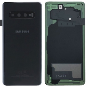 Samsung G973 Galaxy S10 takaakkukansi musta (Prism Black) (käytetty grade C, alkuperäinen)