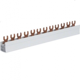 Eristetty liitoskisko - Hager KDN363A (3P, 12 mod., 10mm)