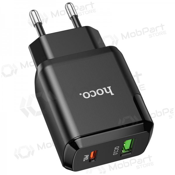 Laturi Hoco N5 USB Quick Charge 3.0 + PD 20W (3.1A) (musta)