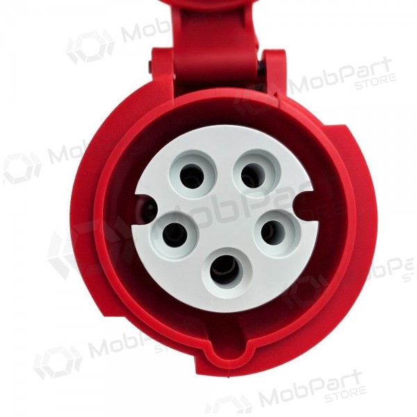 Adapteri Reach CEE 16A 400 V - 220 V Schuko musta