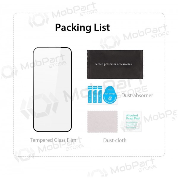 LCD apsauginis stikliukas Dux Ducis Redmi 14C/Redmi A4/Poco C75 musta