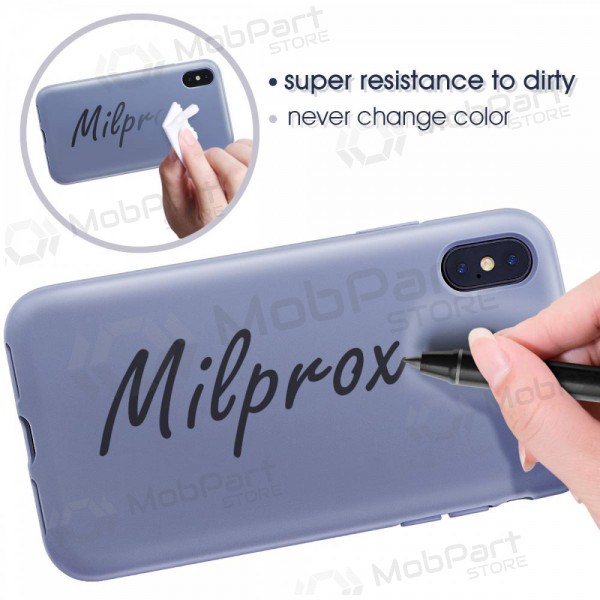 Apple iPhone 11 Pro Max kotelo - Liquid Silicone 2.0mm (laventelinharmaa)