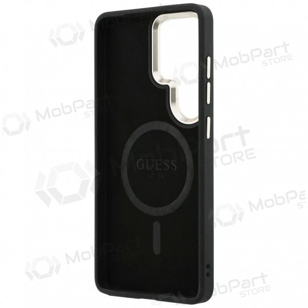 Samsung Galaxy S26 Ultra kotelo - Guess PU Leather 4G Gold Frame Magnetic (ruskea)