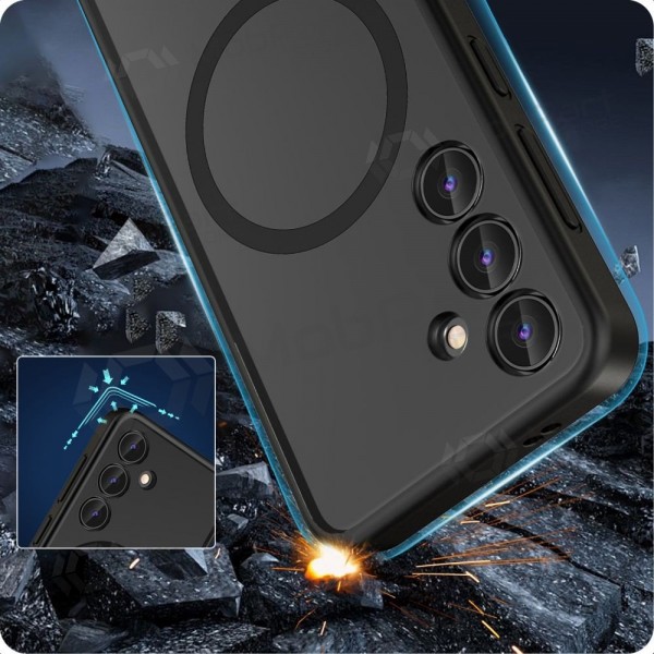 Samsung Galaxy S25 Edge kotelo - Reach Matte MagSafe (musta)