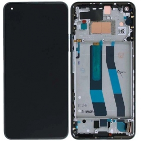 Xiaomi Mi 11 Lite, Mi 11 Lite 5G NE näyttö (musta) (kehyksellä) (Premium)