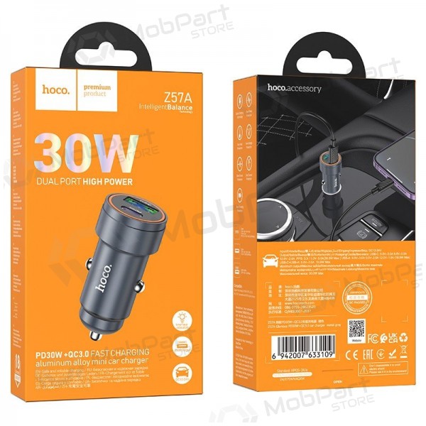Autolaturi Hoco Z57A 30 W USB-C + USB-A