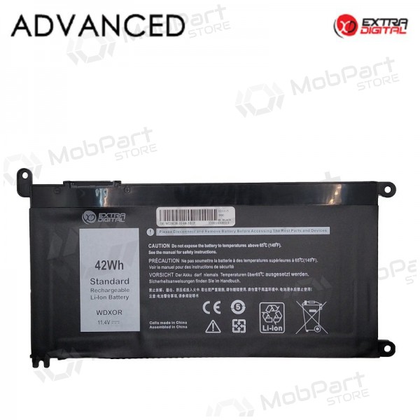 DELL WDX0R, 3400mah kannettavan tietokoneen akku, Advanced DELL WDX0R, 3400mah kannettavan tietokoneen akku, Advanced